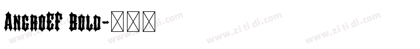 AngroEF Bold字体转换